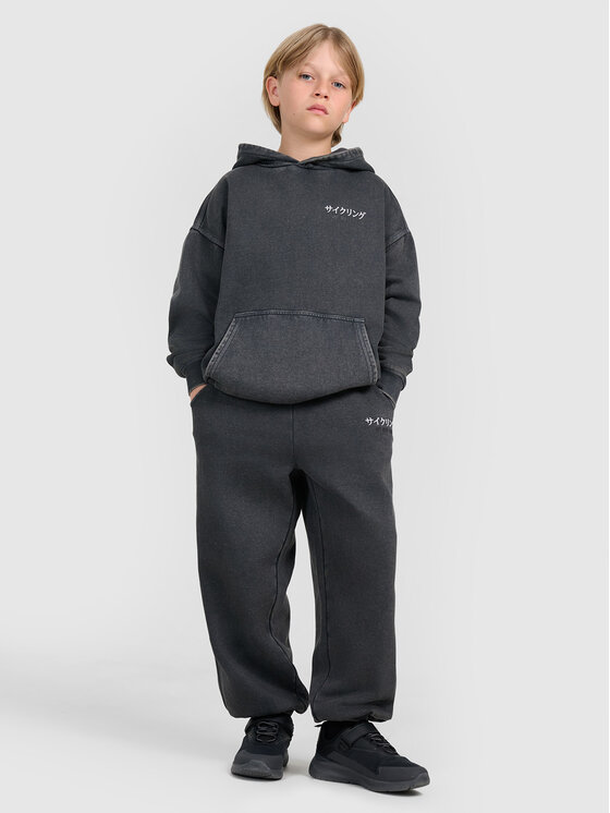 4F 4F Bluza CITY LINES Szary ciemny Oversize
