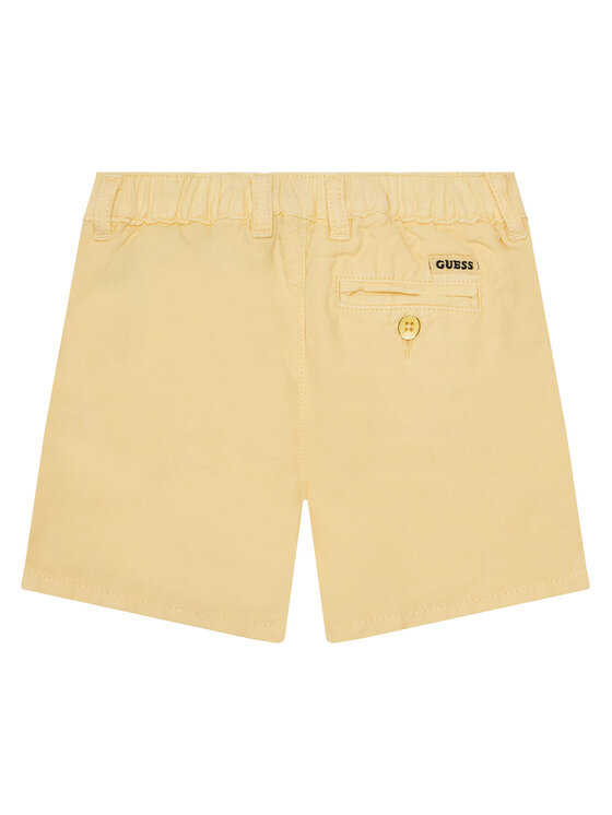 Guess Guess Шорти от плат N5GD09 WG5G0 Жълт Regular Fit