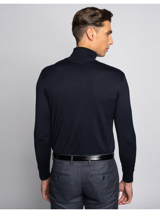 Borgio Borgio Golf goito Granatowy Classic Fit