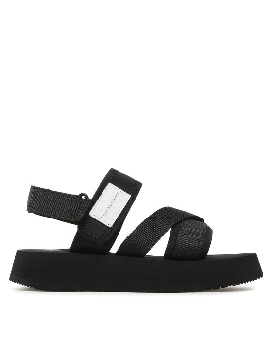 Calvin Klein Jeans Calvin Klein Jeans Сандали Prefresato Sandal Bagde YW0YW00967 Черен