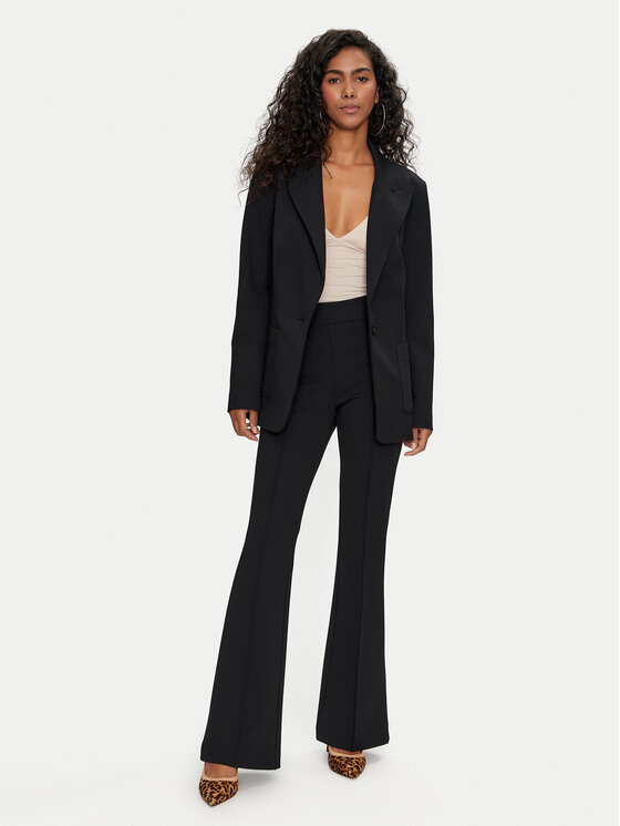 Guess Guess Pantaloni din material W4YB01 KCBO2 Negru Slim Fit