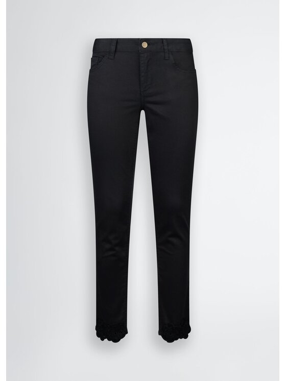 Liu Jo Liu Jo Spodnie materiałowe WA5457T4033M9640 Czarny Slim Fit