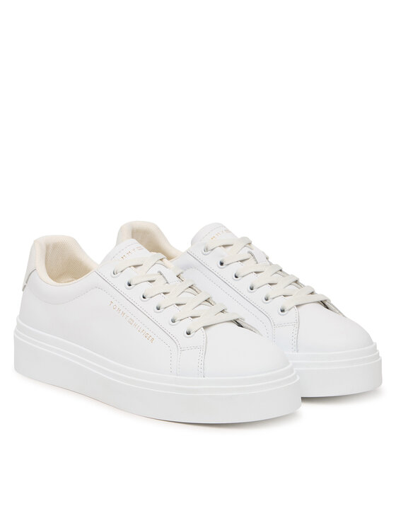 Tommy Hilfiger Tommy Hilfiger Sneakersy Chic Cupsole FW0FW09107 Biały