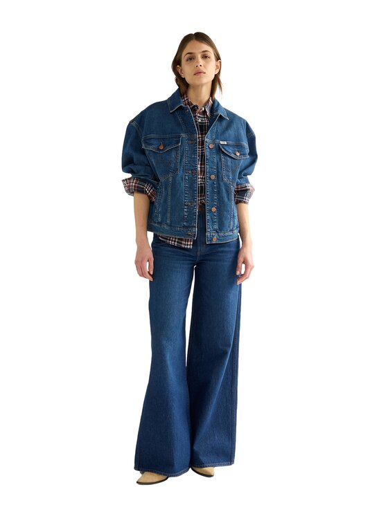 Wrangler Wrangler Kurtka jeansowa 112386771 Niebieski Regular Fit