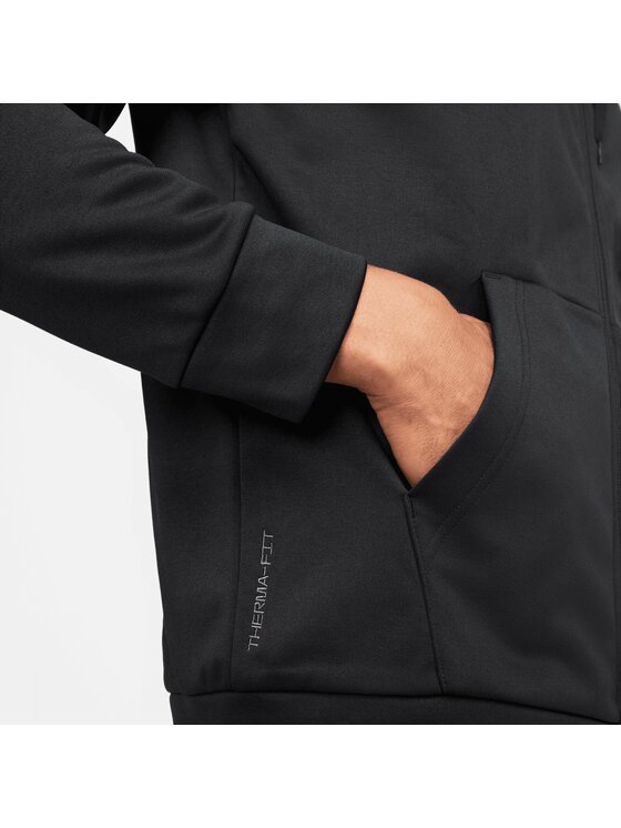 Nike Nike Bluza Therma-FIT Czarny Regular Fit