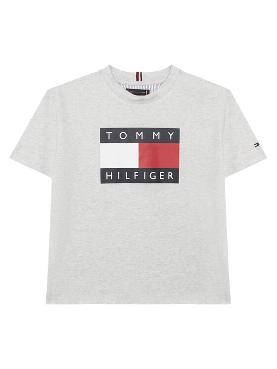 Tommy Hilfiger Tricou KB0KB10340 Gri Regular Fit