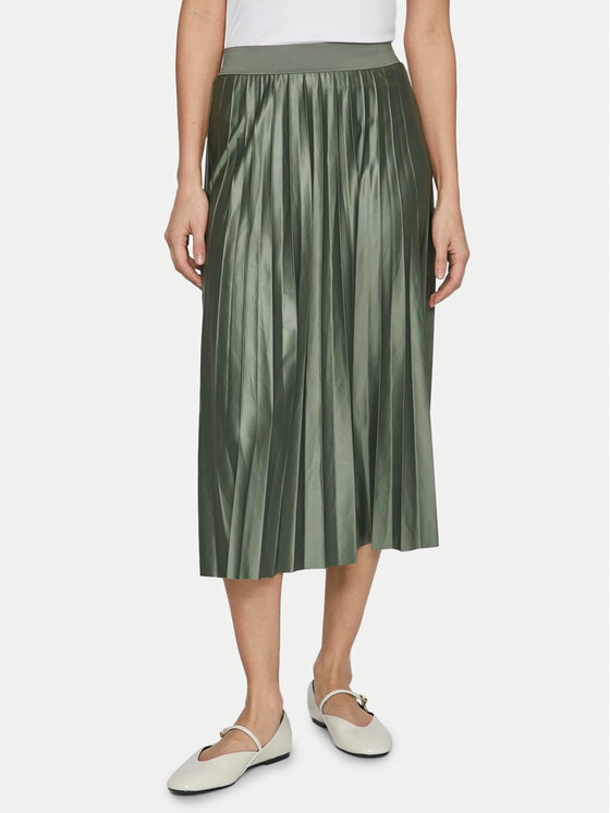 Vila Vila Спідниця в складку Nitban 14063241 Зелений Regular Fit