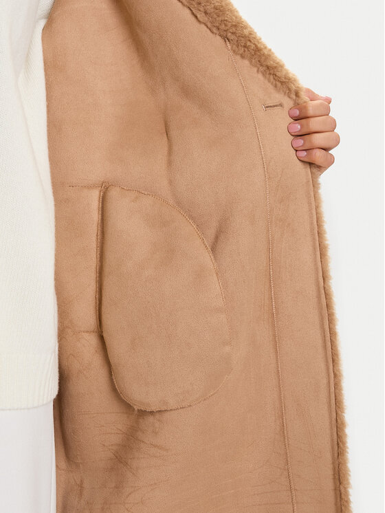 Rinascimento Rinascimento Cappotto in shearling CFC0122221003 Beige Regular Fit