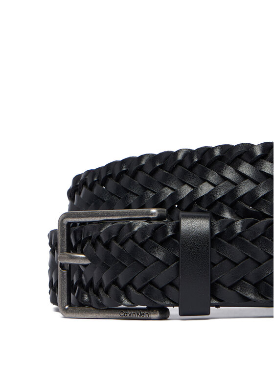 Calvin Klein Calvin Klein Gürtel Warmth Buckle Woven 35Mm Fixed - LV04D7061G Schwarz