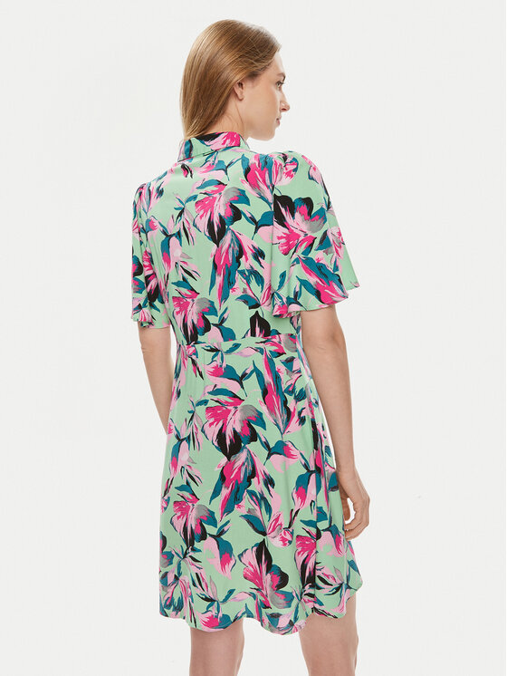 YAS YAS Sukienka koszulowa Savanna 26029347 Zielony Regular Fit