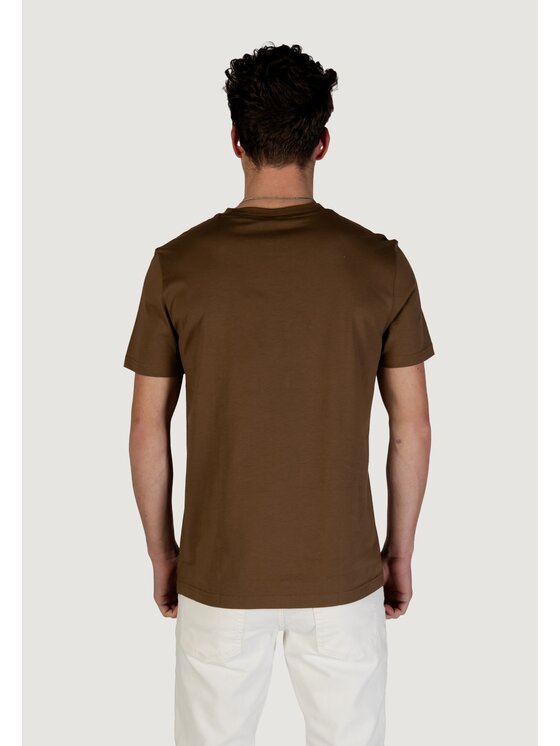 BOSS Boss T-shirt THINKING 1 Marrone Shirt Fit