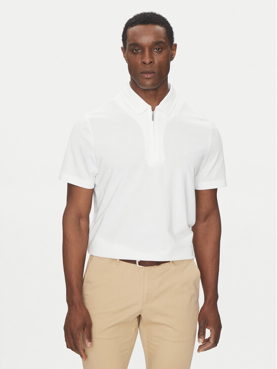 Michael Kors Polo CS552HOHFK Λευκό Regular Fit