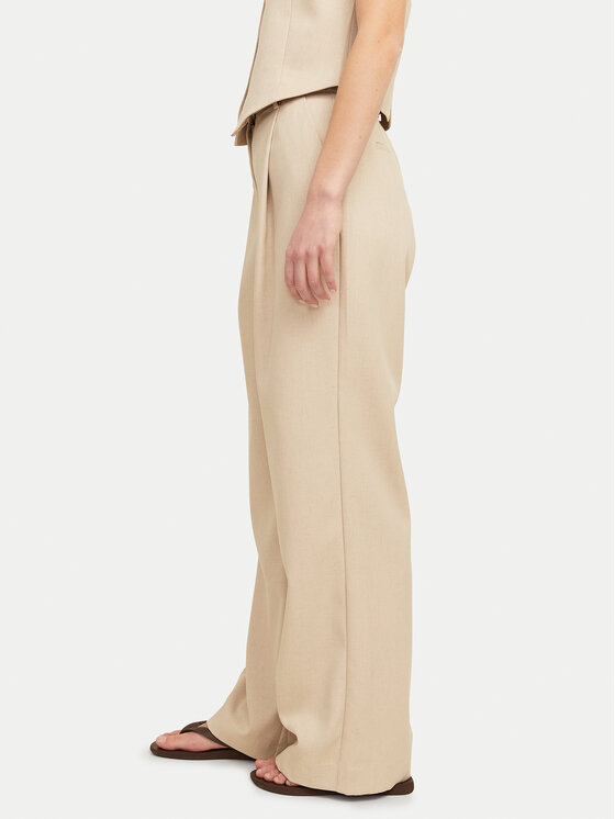 JJXX JJXX Pantaloni din material Ellis 12268837 Bej Wide Leg