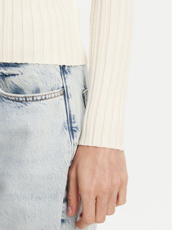 Guess Guess Svetr W5YR03 Z30I2 Écru Slim Fit