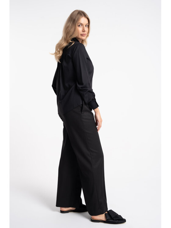 CLICK CLICK Koszula 10-7009 Czarny Regular Fit