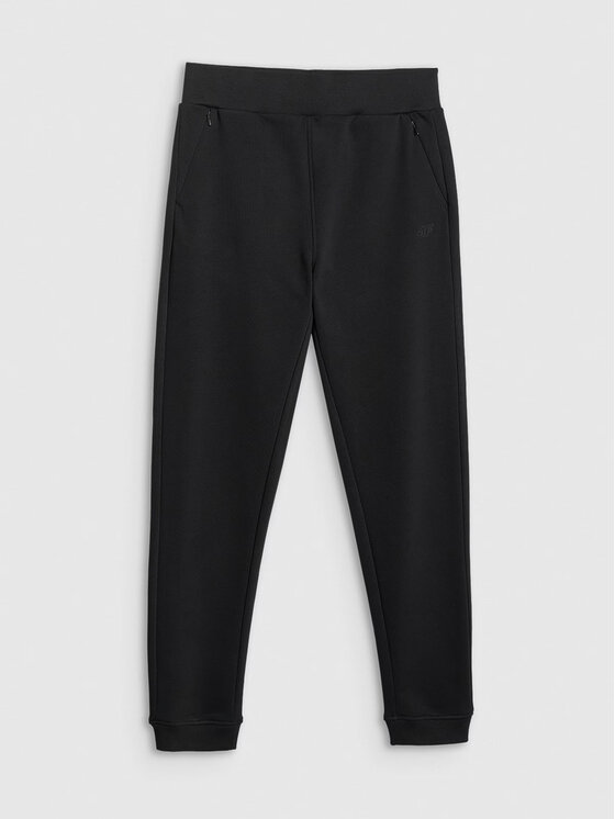 4F 4F Pantaloni da tuta 4FRMM00TTROF1843-20S Nero Regular Fit