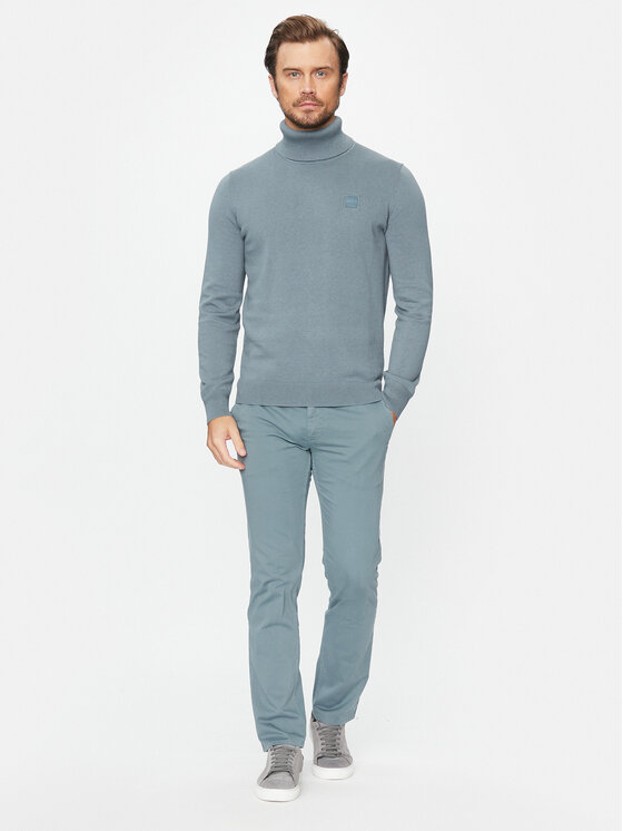 Boss Boss Chino kalhoty 50470813 Modrá Slim Fit