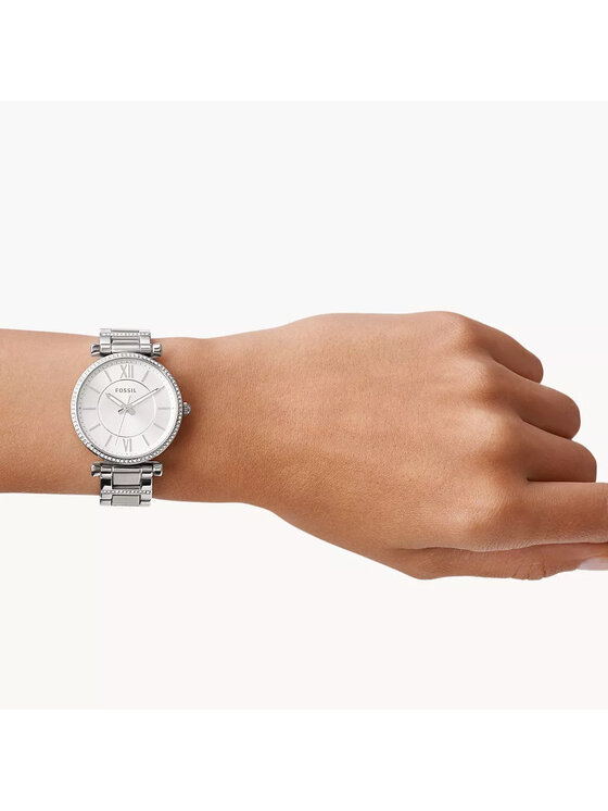 Fossil Fossil Ρολόι Carlie ES4341 Ασημί