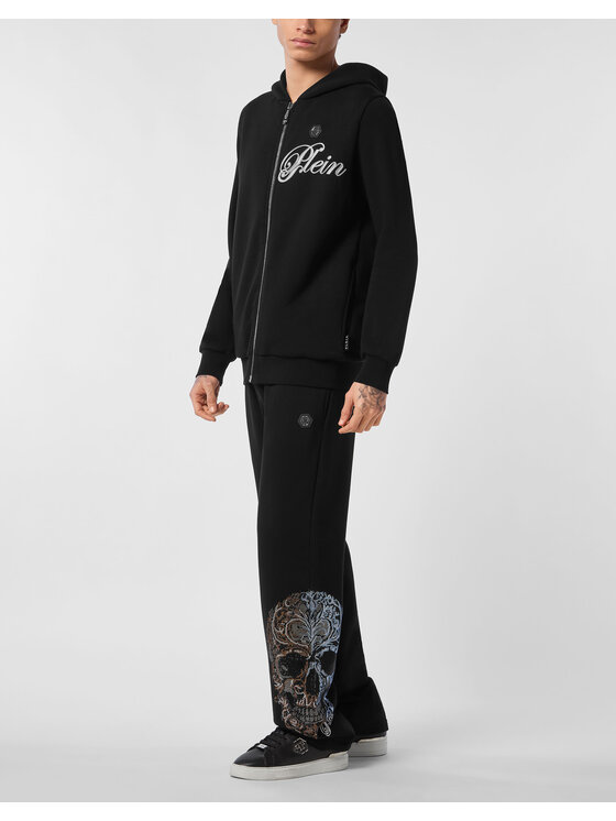 PHILIPP PLEIN PHILIPP PLEIN Bluza 26921 Czarny Athletic Fit