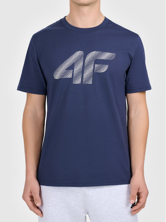 4F 4F T-Shirt TTSHM3342-31 Granatowy Active Fit