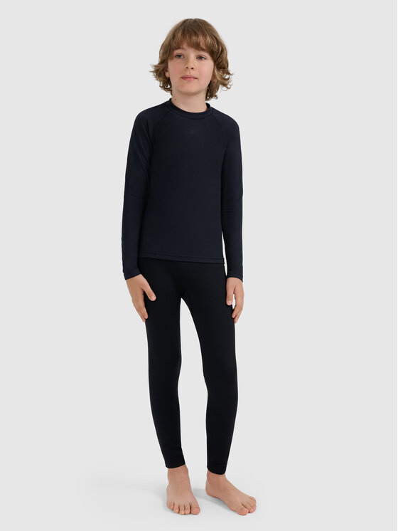 4F 4F Bielizna termoaktywna górna SKI UNDERWEAR Czarny