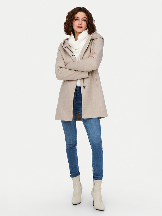 ONLY ONLY Płaszcz przejściowy Sedona 15142911 Beżowy Regular Fit