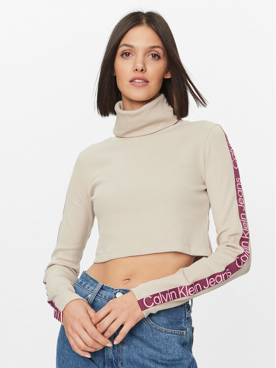 Calvin Klein Jeans Calvin Klein Jeans Гольф J20J222729 Бежевий Slim Fit