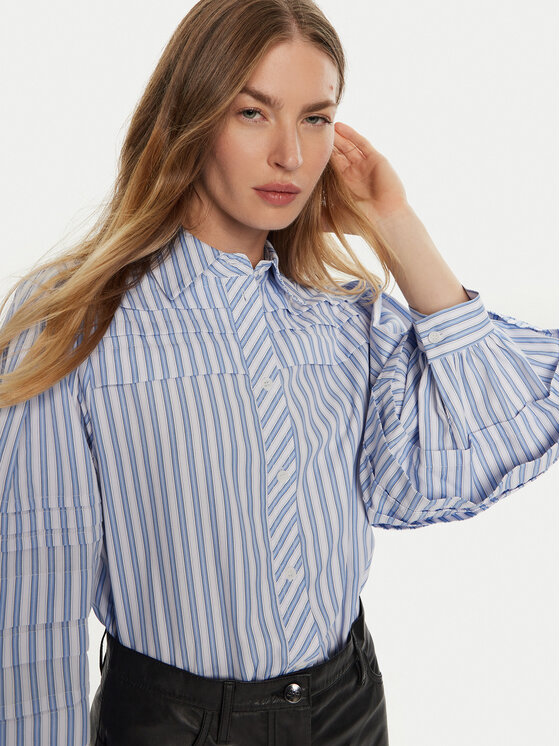 Munthe Munthe Cămașă Trudie 243102824334 Albastru Relaxed Fit