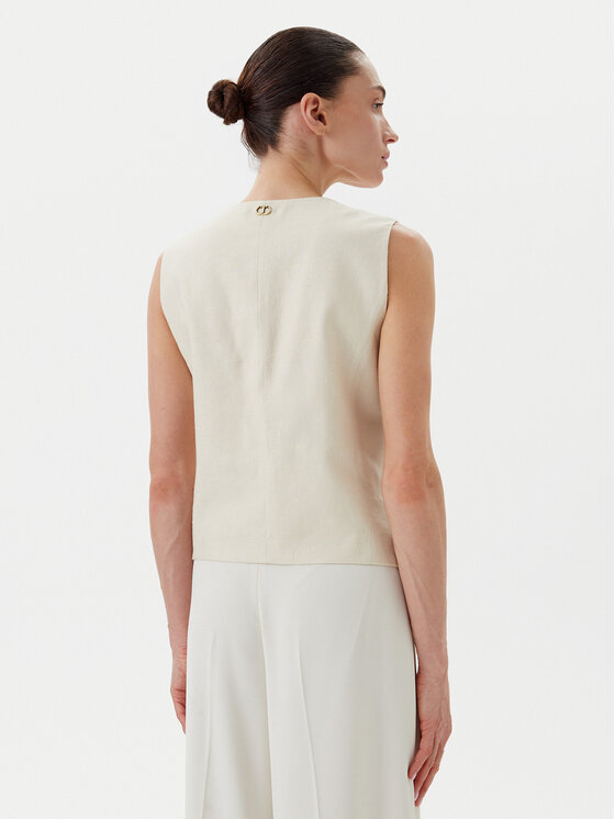 TWINSET TWINSET Weste 251TP2161 Beige Slim Fit