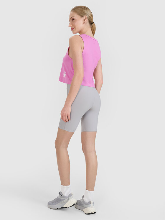 4F 4F Szorty sportowe MIDSHOP TEXTILE Szary Slim Fit