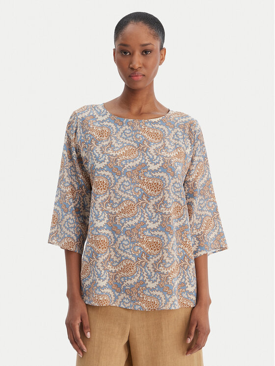 Weekend Max Mara Weekend Max Mara Блузка 2615111142 Голубий Relaxed Fit