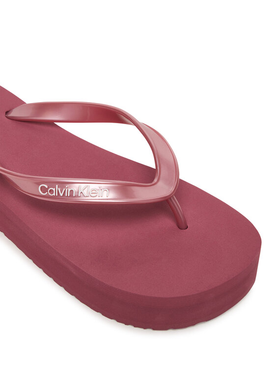 Calvin Klein Calvin Klein Σαγιονάρες Flatform Flip Flop Met Tpu HW0HW03120 Ροζ