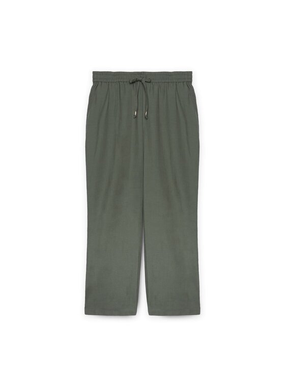 Fiorella Rubino Fiorella Rubino Pantaloni di tessuto P133T004832N035 Verde Regular Fit