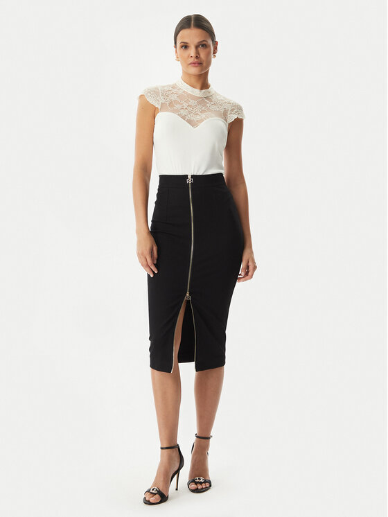 Rinascimento Rinascimento κορμάκι CFC0127525003 Λευκό Slim Fit