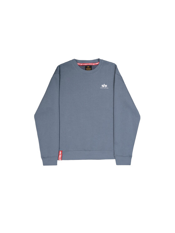 Alpha Industries Alpha Industries Bluza Basic Small Logo Sweatshirt Błękitny Regular Fit