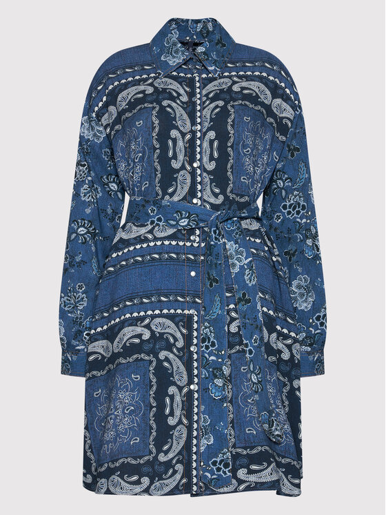 Liu Jo Liu Jo Pluusikleit UA2189 D4714 Sinine Relaxed Fit