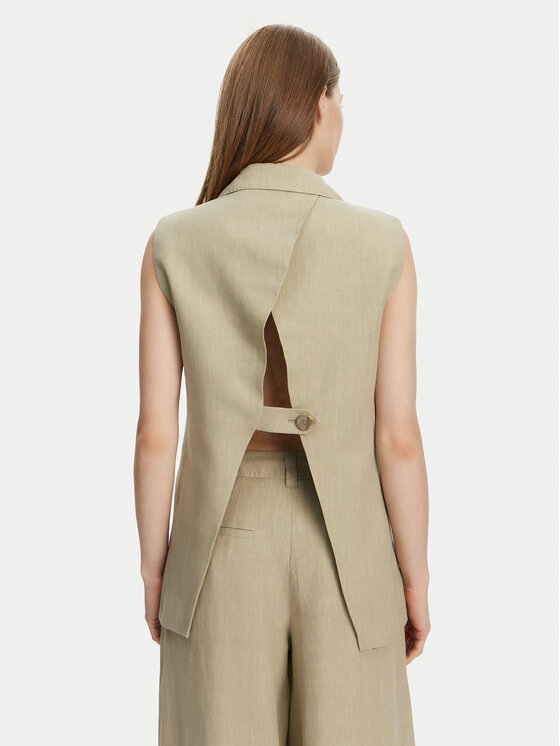 Marella Marella Gilet Dramma 2513281012200 Cachi Regular Fit