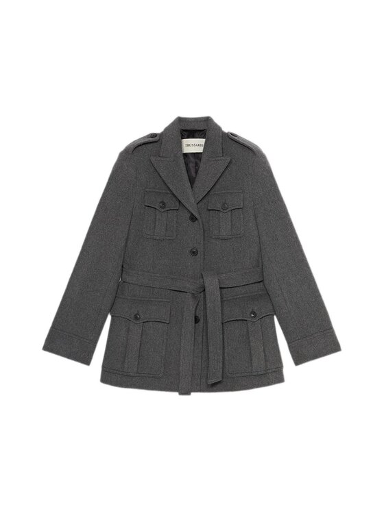 Trussardi Trussardi Cappotto 8919A000321N013 Grigio Regular Fit