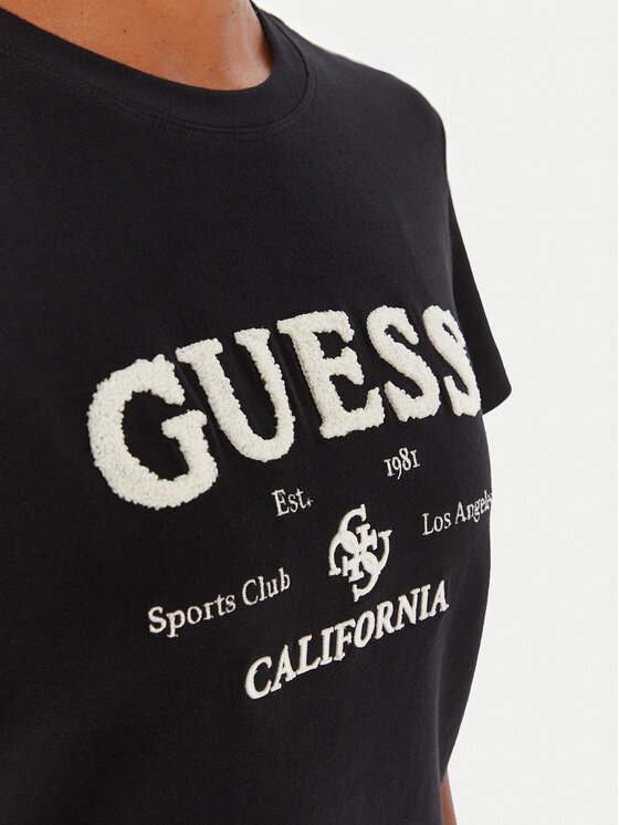 Guess Guess T-Shirt V5BI02 KCBF1 Μαύρο Regular Fit