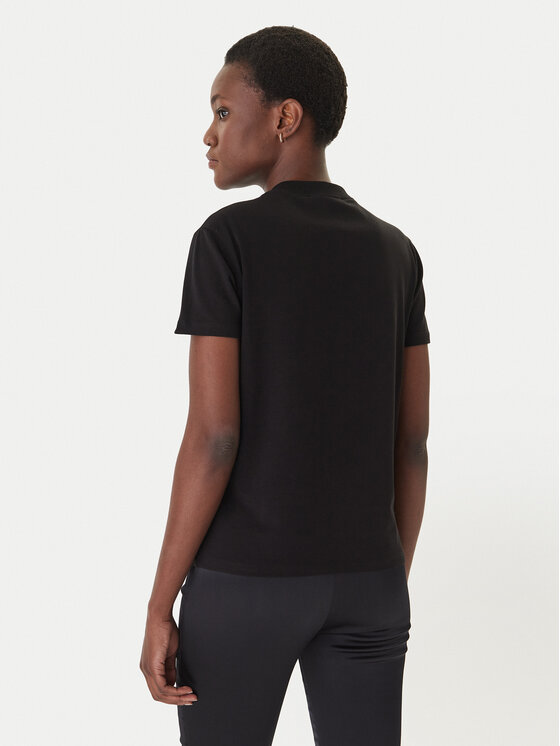 Versace Jeans Versace Jeans Тишърт 80HAHT09 Черен Regular Fit