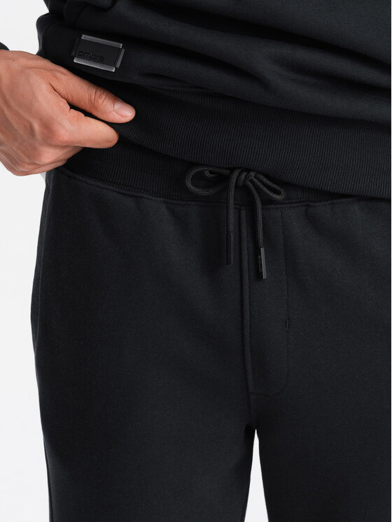 Ombre Ombre Joggers kalhoty OM-PABS-0174 Černá Regular Fit