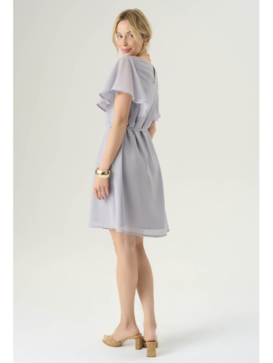 Femestage Femestage Koktejlové šaty Femestage ESSENTIAL LINE DRE2630-012 Fialová Regular Fit