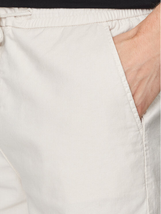 Guess Guess Šortky z materiálu Mick M4GD02 WFBXA Écru Regular Fit
