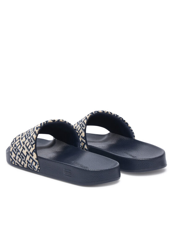 Tommy Hilfiger Tommy Hilfiger Παντόφλες Monogram Pool Slide FW0FW09423 Σκούρο μπλε