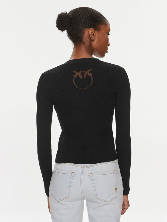 PINKO Pinko Kardigan Tilacino 102018 A1KW Crna Slim Fit