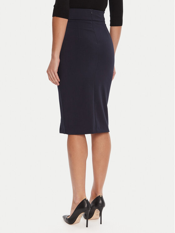 Rinascimento Rinascimento Spódnica ołówkowa CFC0126167003 Granatowy Slim Fit