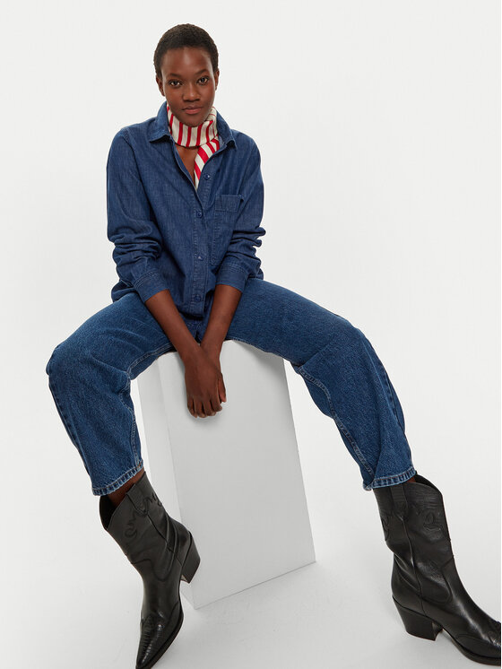 Benetton camicia jeans discount