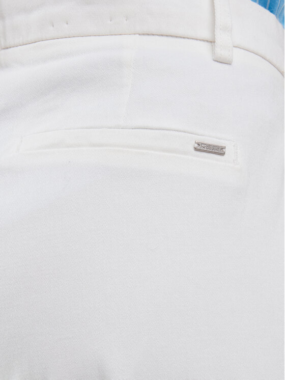 BIG STAR BIG STAR Chinosy DANASI Biały Slim Fit