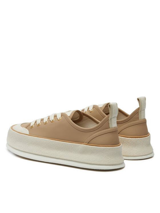 Max Mara Max Mara Trampki Prefallsneaker 2424766011 Beżowy