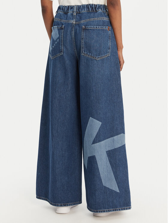 Weekend Max Mara Weekend Max Mara Džínsy Vortice 2615181011 Tmavomodrá Wide Leg